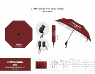 Dù gấp 3 tự động 1 chiều