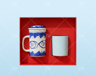 Giftset bộ ca lọc trà và cốc nến gốm sứ  - LPGSL02