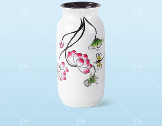 Lọ hoa trụ sen dây - LPLH13