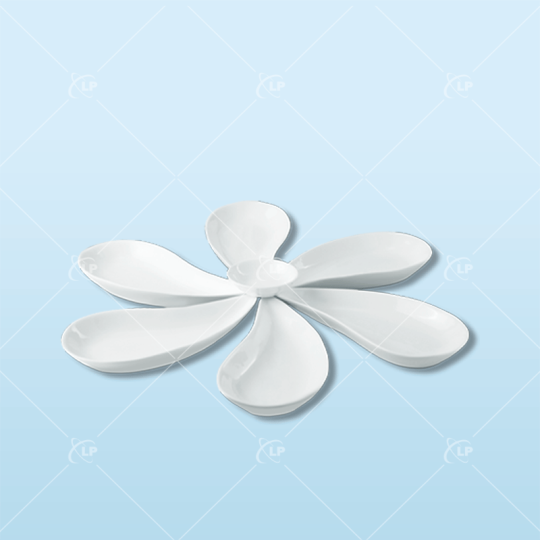 Bộ đĩa sứ dáng giọt nước tinh tế - LPBD65