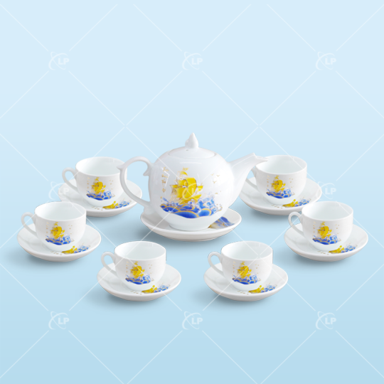 Bộ trà ngọn lửa Thuận Buồm Xuôi Gió - LPBTT17