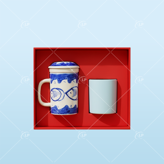 Giftset bộ ca lọc trà và cốc nến gốm sứ  - LPGSL02