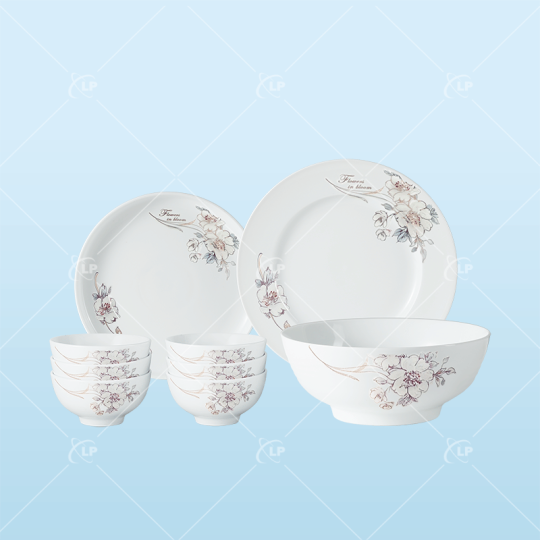 Set bàn ăn 9 món hoa sơn trà - LPBD36